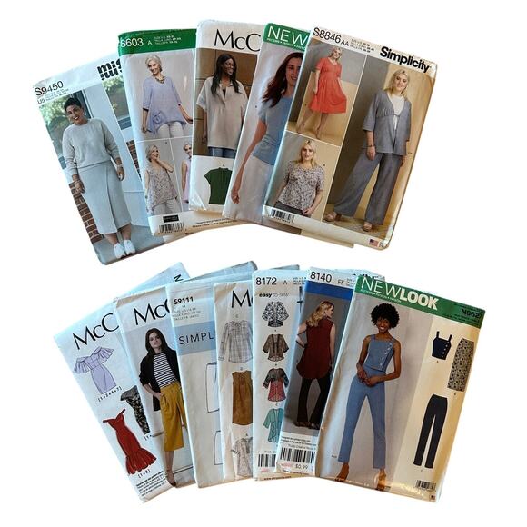 MCCALLS SIMPLICITY NEW LOOK MIMI G Sewing Patterns Uncut Casual Classic Preppy - Picture 1 of 7